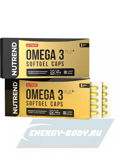 Omega 3 NUTREND OMEGA 3 PLUS SOFTGEL CAPS 120 капсул