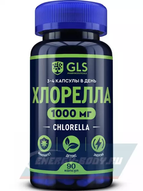  GLS pharmaceuticals Хлорелла 1000 мг (Chlorella) 90 капсул