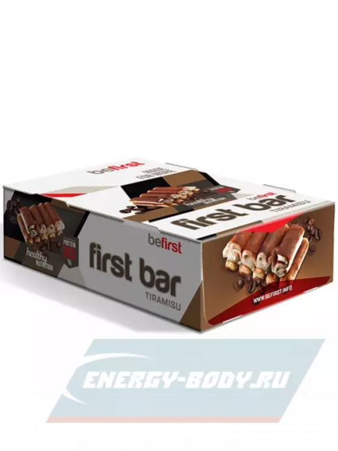 Батончик протеиновый Be First First bar углеводно-протеиновый батончик 24 x 40 г, Тирамису