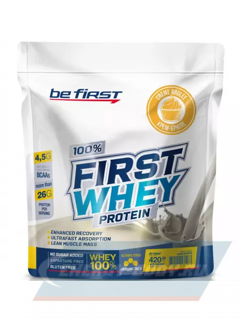  Be First First Whey protein (сывороточный протеин) 420 г, Крем-брюле
