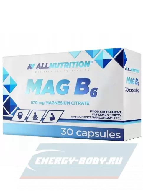  All Nutrition MAG B6 30 капсул