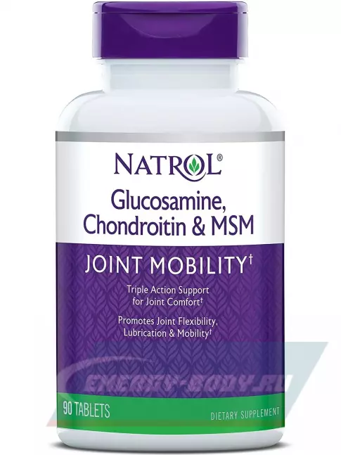 Суставы, связки Natrol Glucosamine Chondroitin MSM 90 таблеток