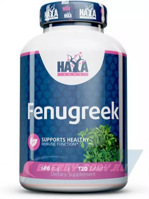  Haya Labs Fenugreek 600 mg 120 таблеток