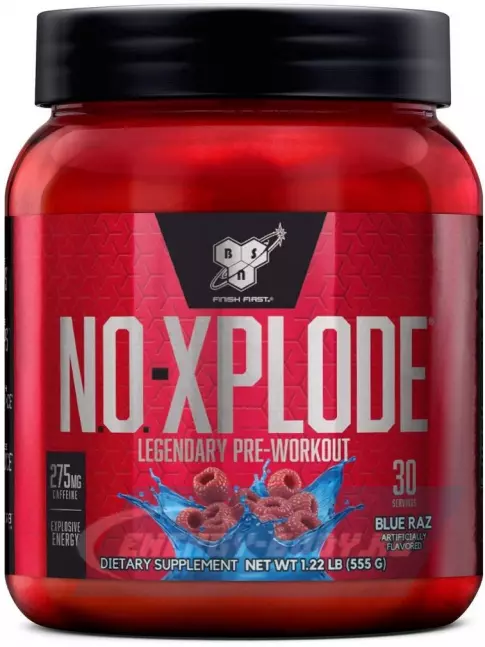 Предтерник BSN NO-XPLODE 3.0 New 555 г, Голубая малина