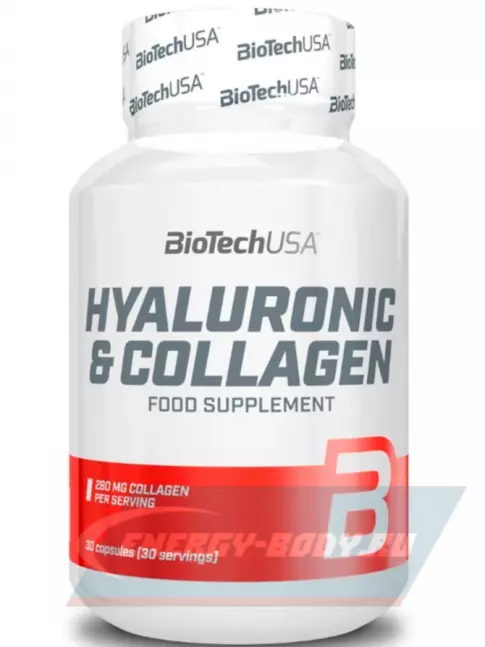 Суставы, связки BioTechUSA Hyaluronic & Collagen 30 капсул Суставы, связки BioTechUSA Hyaluronic & Collagen 30 капсул