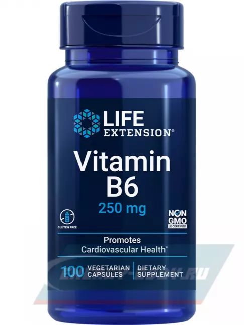  Life Extension Vitamin B6 250 mg 100 капсул
