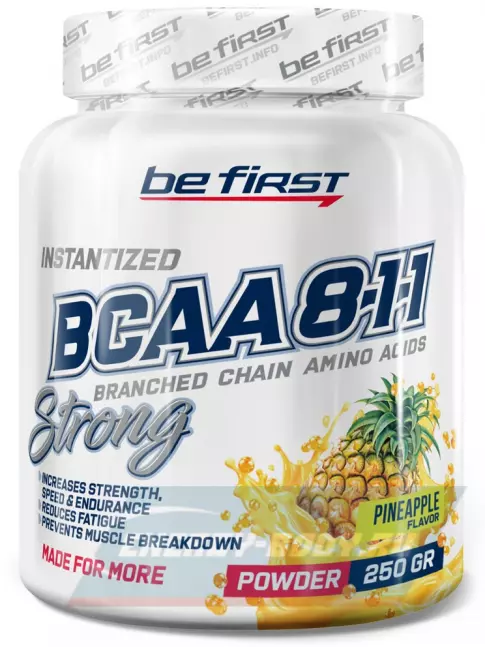 ВСАА Be First BCAA 8:1:1 Instantized powder 250 г, Ананас