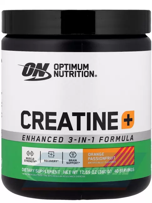  Optimum Nutrition Creatine + 360 г, Апельсин - маракуйя