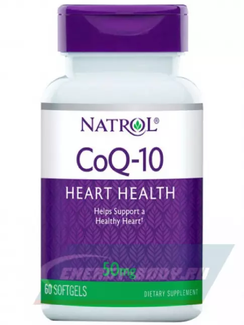  Natrol CoQ-10 50 мг 60 капсул, Нейтральный