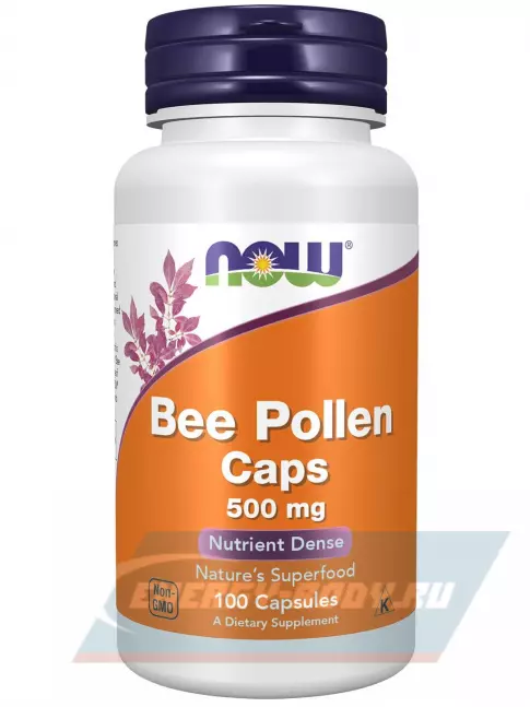  NOW FOODS Bee Pollen Caps 500 mg 100 капсул