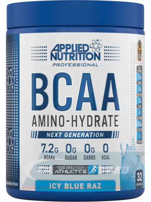 ВСАА APPLIED NUTRITION BCAA Amino Hydrate 450 г, Ледяная голубая малина