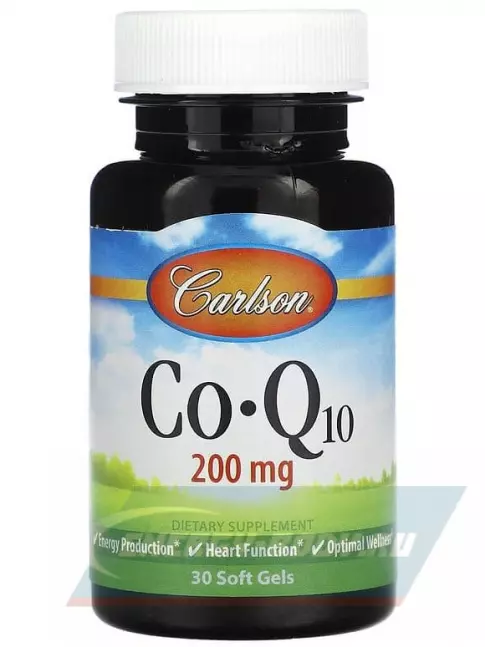  Carlson Labs Co-Q10 200 mg 30 капсул