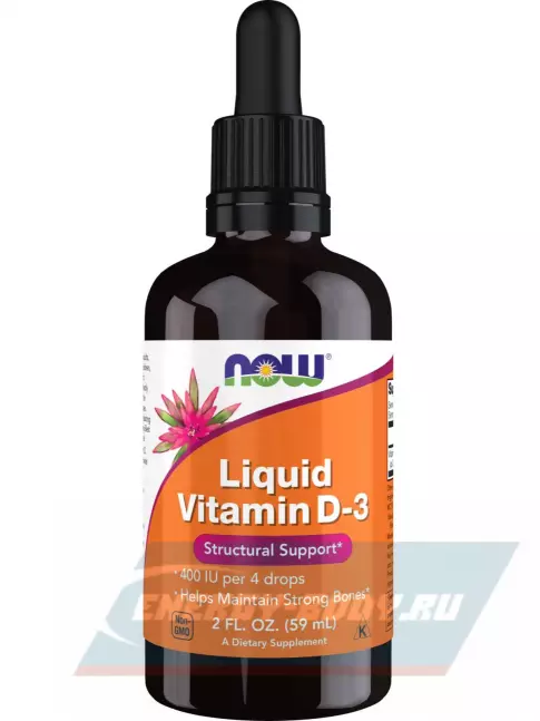  NOW FOODS Liquid Vitamin D-3 59 мл