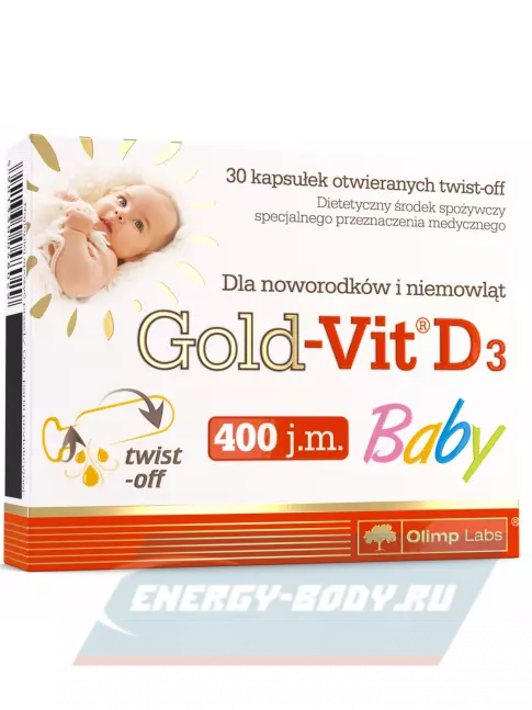  OLIMP Gold-Vit D3 Baby Labs 30 капсул