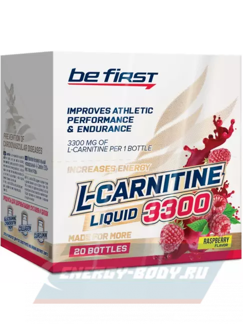 L-Карнитин Be First L-Carnitine Liquid 3300 mg 20 х 25 мл, Малина