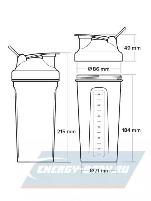  Be First TS1356 с шариком Без Логотипа 600 мл, Серый