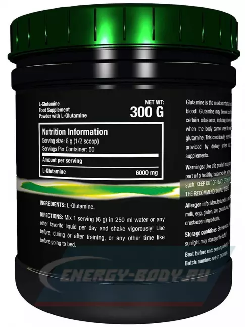 Глютамин Scitec Nutrition L-Glutamine 300 г