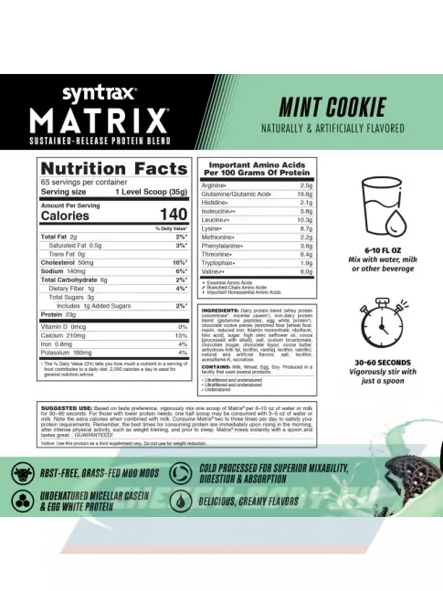  SYNTRAX Matrix 5 lbs 2270 г, Мятное печенье