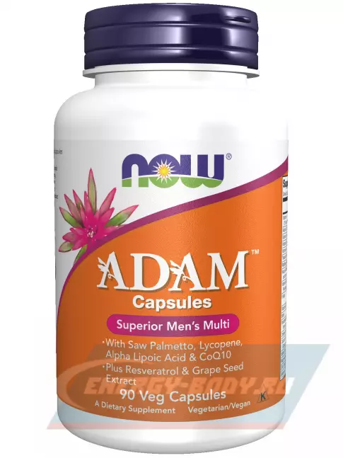  NOW FOODS Adam Male Multi (Veg Capsules) 90 веган капсул