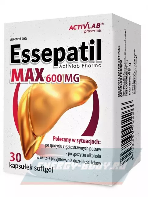  ActivLab Essepatil EXTRA MAX 30 капсул, Нейтральный