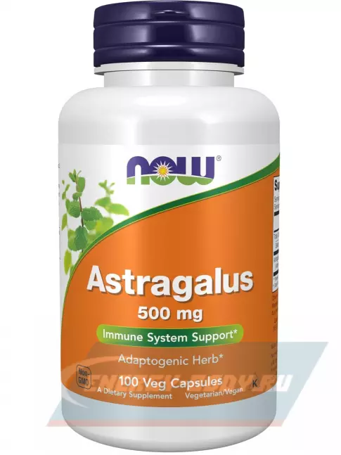  NOW FOODS Astragalus 500 mg 100 веган капсул