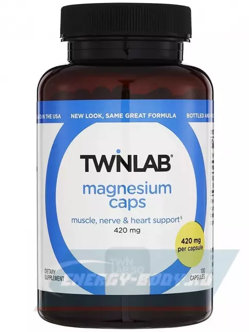  Twinlab Magnesium Caps 420 mg 100 капсул