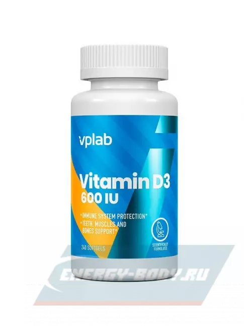  VP Laboratory Vitamin D3 600 IU 240 капсул
