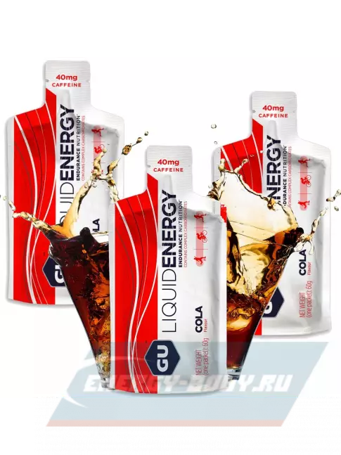 Энергетический гель GU ENERGY GU Liquid Enegry Gel caffeine 3 саше x 60 g, Кола