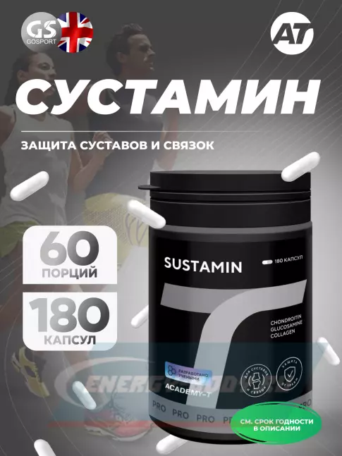 Суставы, связки Академия-Т SUSTAMIN 180 капсул Суставы, связки Академия-Т SUSTAMIN 180 капсул