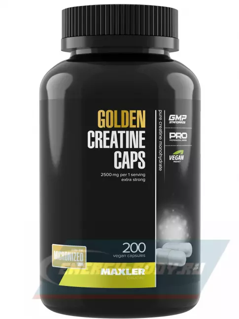  MAXLER 100% Golden Creatine 200 веган капсул