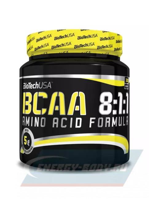 ВСАА BioTechUSA BioTech BCAA 8:1:1 300 г, Голубая малина