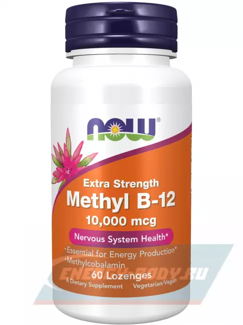  NOW FOODS Methyl B-12 10000 mcg 60 леденцов
