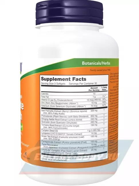  NOW FOODS Clinical Prostate Health 90 гелевых капсул