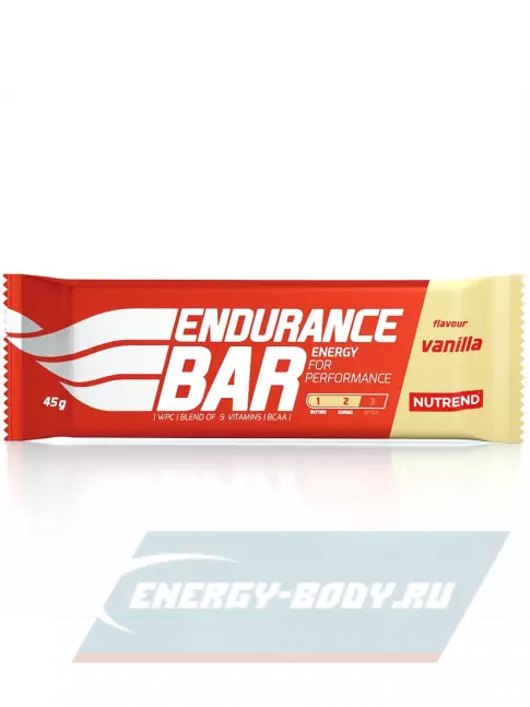 Батончик энергетический NUTREND ENDURANCE BAR 45 г, Ваниль