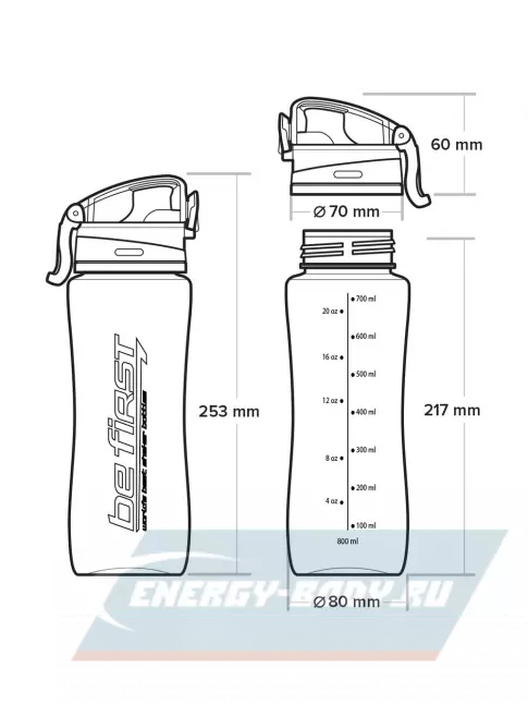  Be First WB10-800 800 мл, Хаки