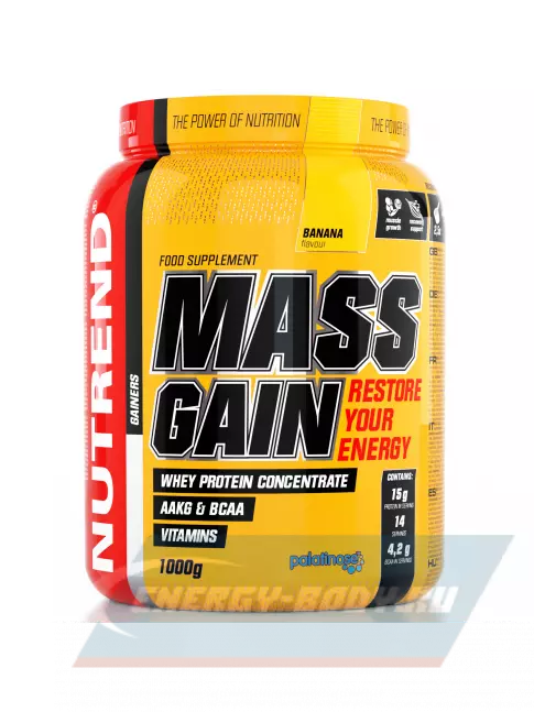 Гейнер NUTREND MASS GAIN 1000 г, Банан