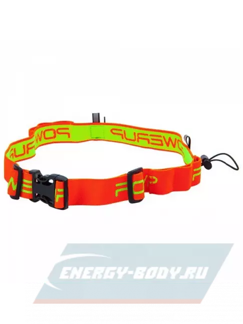  Powerup Ремень для номера и гелей orange Оранжевый