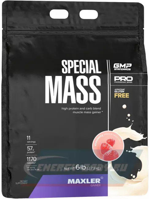 Гейнер MAXLER Special Mass Gainer 2730 г, Клубника