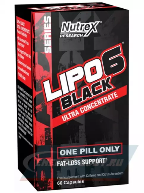  NUTREX Lipo-6 Black Fat-Loss Support 60 капсул