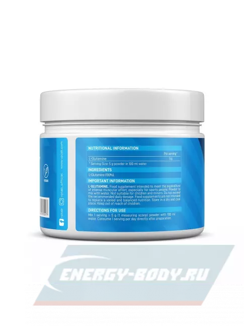 Глютамин VP Laboratory L-GLUTAMINE 300 гр, Нейтральный