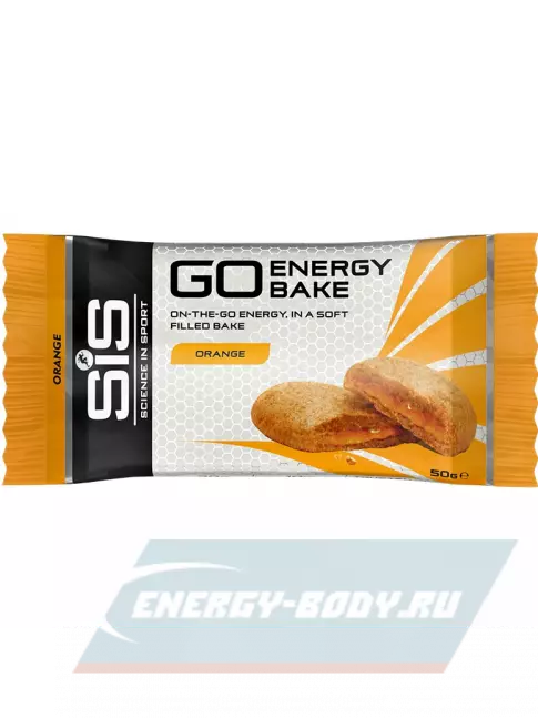 Батончик энергетический SCIENCE IN SPORT (SiS) GO Energy Bake 50 г, Апельсин