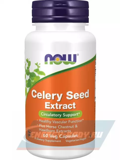  NOW FOODS Celery Seed Extract 60 веган капсул