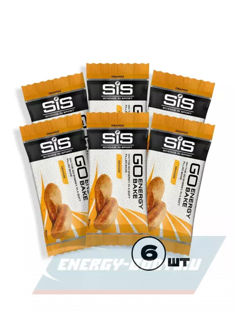 Батончик энергетический SCIENCE IN SPORT (SiS) GO Energy Bake 6 x 50 г, Апельсин Батончик энергетический SCIENCE IN SPORT (SiS) GO Energy Bake 6 x 50 г, Апельсин