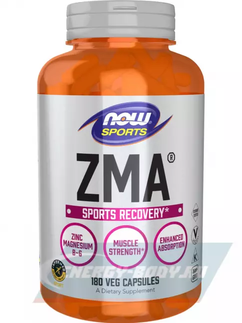 NOW FOODS ZMA - ЗМА 180 веган капсул