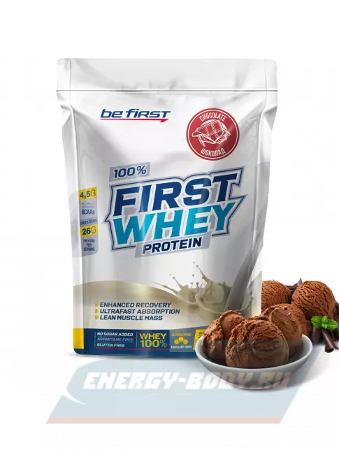  Be First First Whey protein (сывороточный протеин) 900 г, Шоколад