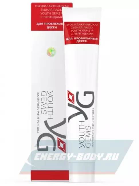  PEPTIDES YOUTH GEMS Зубная паста для проблемных десен с пептидами 