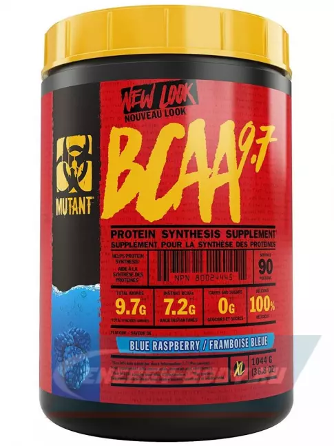 ВСАА Mutant Mutant BCAA 9.7 2:1:1 1044 г, Голубая малина