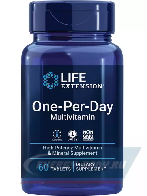  Life Extension One-Per-Day Multivitamin 60 таблеток