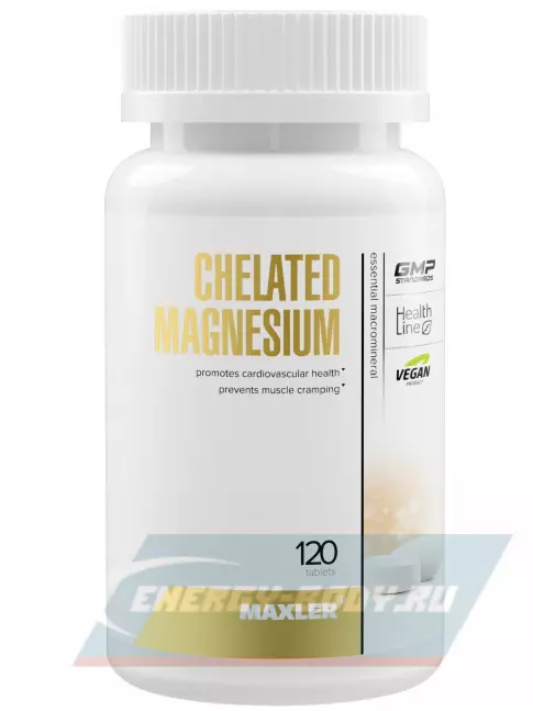  MAXLER Chelated Magnesium 120 таблеток