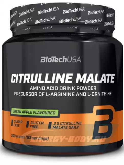 BioTechUSA Citrulline Malate 300 г, Зеленое яблоко BioTechUSA Citrulline Malate 300 г, Зеленое яблоко